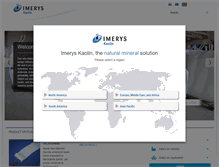 Tablet Screenshot of imerys-kaolin.com